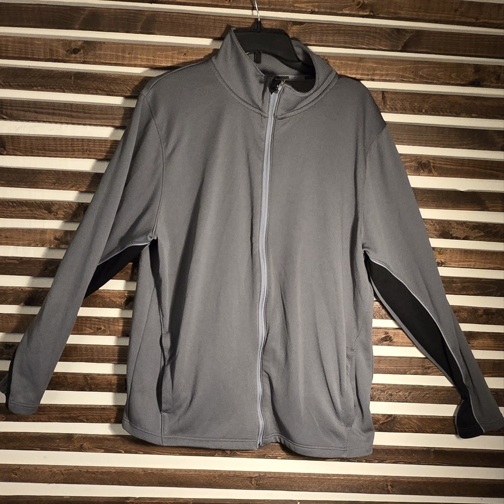 Under Armour UA Loose Fit Grey Track Jacket Full Zip with Pockets Mens Size XL